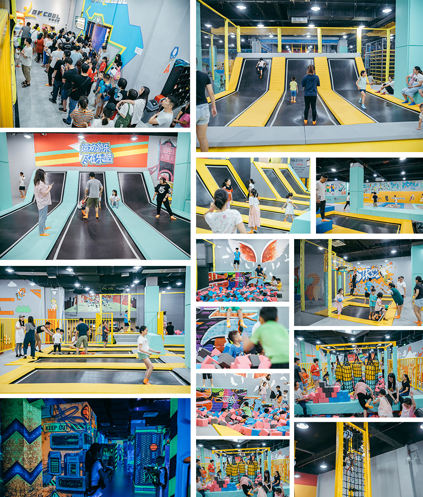 蹦床運(yùn)動公園案例實(shí)拍圖